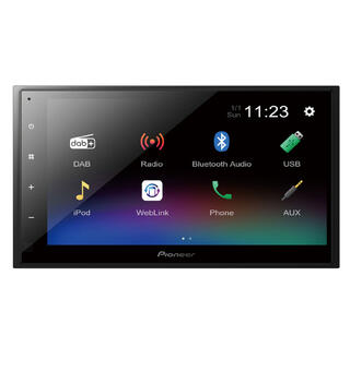 Pioneer DMH-A340DAB BT, DAB+, USB, AUX, 6.8", shortbody
