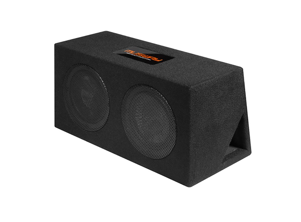 Musway MR208Q subwoofer i kasse 2 x 8", 400W RMS