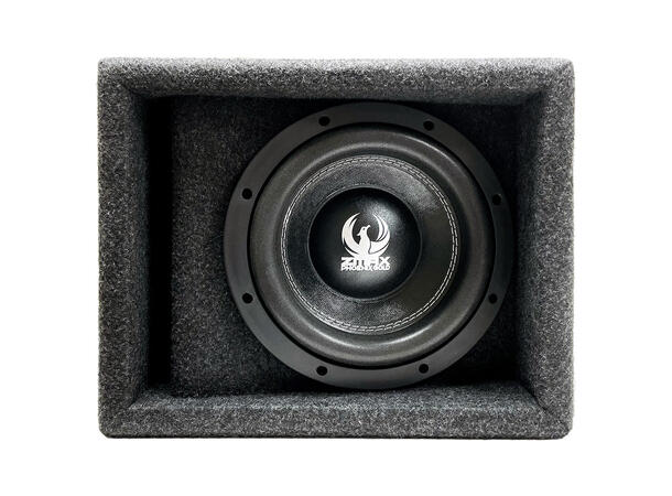 Phoenix Gold ZMAX18PB 8" basskasse 8" i kasse, 500W RMS, 2x2 Ohm 