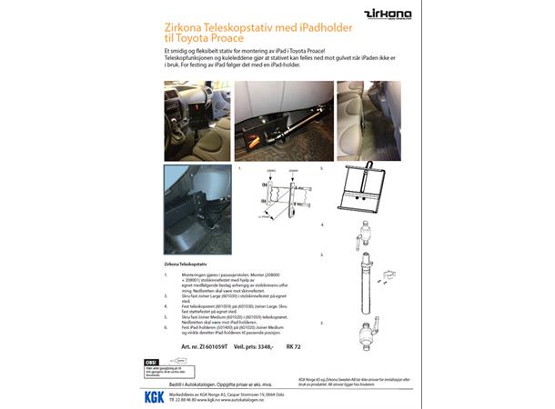 Zirkona Teleskoparm 235mm - 400mm 