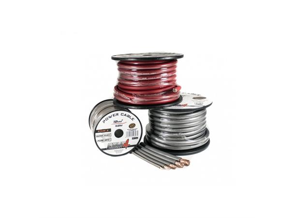 4Connect OFC strømkabel 10mm2 10mm², Rød, Pris per meter