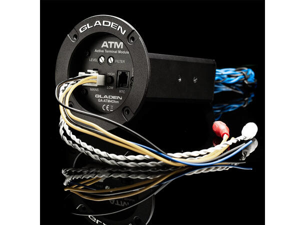 Gladen ATM 2 monoforsterker Terminalforsterker, 200W RMS i 2 Ohm 