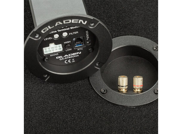Gladen ATM 2 monoforsterker Terminalforsterker, 200W RMS i 2 Ohm 