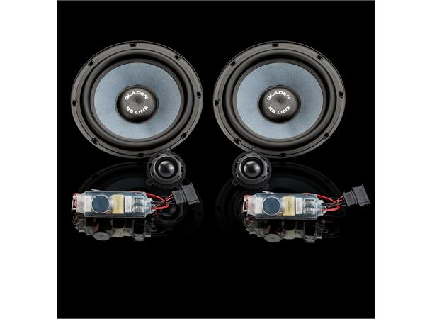 GLADEN ONE 165 GOLF 6 RS komponentsett Høyttalersett til VW Golf MK6 