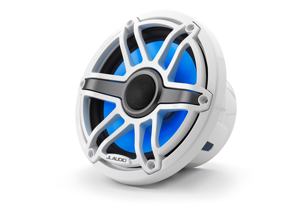 JL Audio M6-770X-S-GwGw-i høyttaler LED 7,7" hvit sportsgrill, LED 