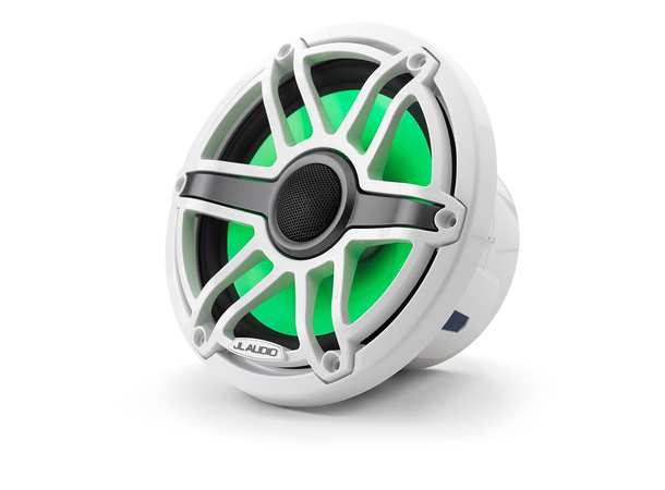 JL Audio M6-770X-S-GwGw-i høyttaler LED 7,7" hvit sportsgrill, LED 