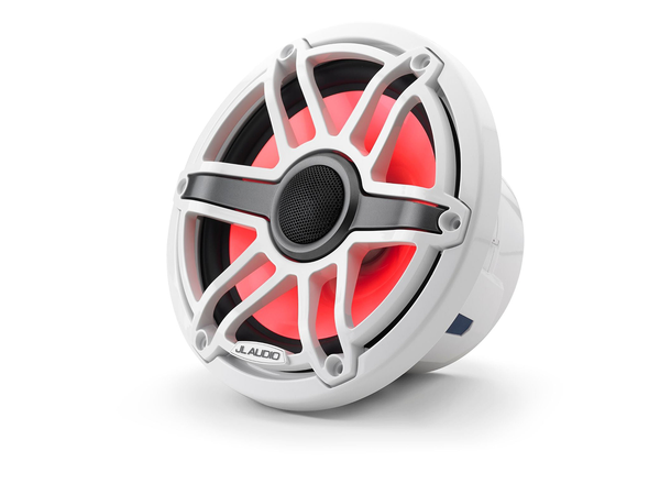 JL Audio M6-770X-S-GwGw-i høyttaler LED 7,7" hvit sportsgrill, LED 
