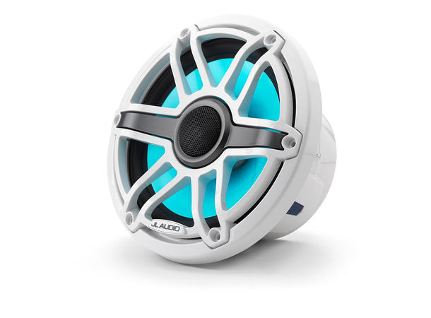 JL Audio M6-770X-S-GwGw-i høyttaler LED 7,7" hvit sportsgrill, LED 