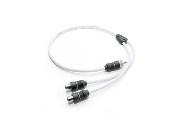 JL Audio XMD-WHTAICY-1M2F signalkabel 1 han - 2 hun Y-ledd 