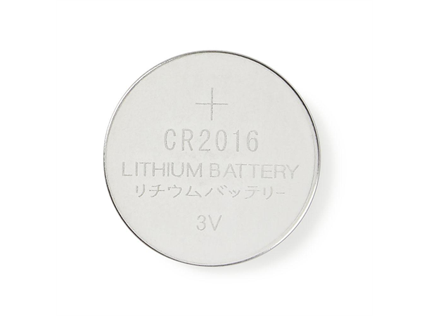 Nedis CR2016 knappcellebatteri 3V Lithium, 5pk 