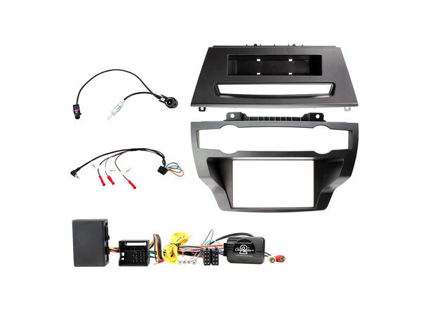 Connects2 2-DIN monteringssett komplett BMW X5/X6 (2007-2014) m/aktiv sys. 