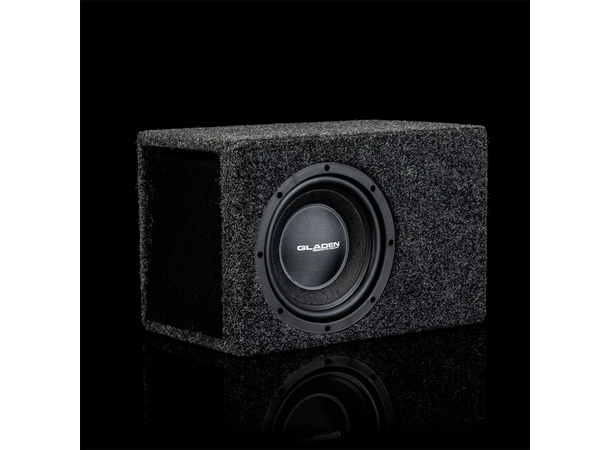 Gladen RS 08 VB-CU Subwoofer i kasse 8" i portet-kasse, 175W RMS, 4 Ohm 