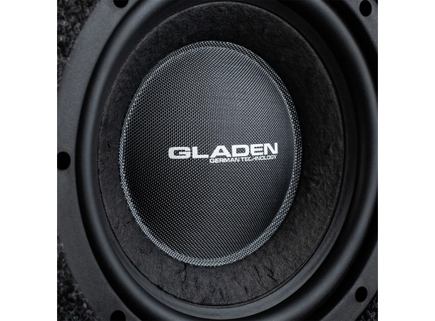 Gladen RS 08 VB-CU Subwoofer i kasse 8" i portet-kasse, 175W RMS, 4 Ohm 
