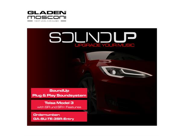 Gladen SoundUP GA-SU-TE-3SR-ENTRY Tesla Model 3 SR/SR+. Standard lydpakke