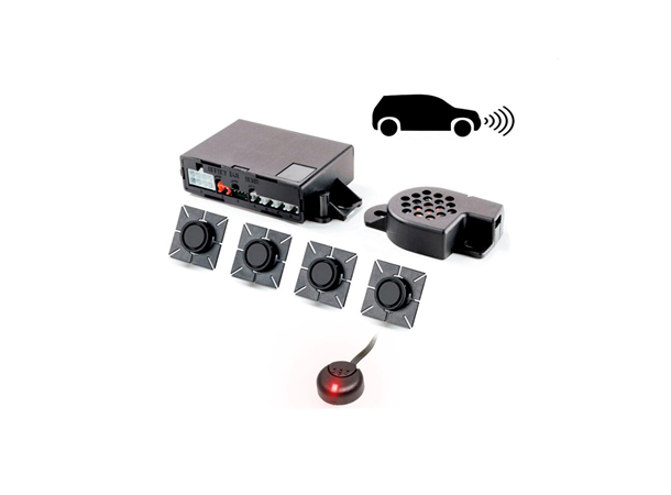 META ActivePark 2015 frontsensorsett 4 sensorer, lydvarsling, flushmontering