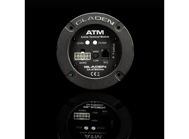 Gladen ATM 4 monoforsterker Terminalforsterker, 200W RMS i 4 Ohm 