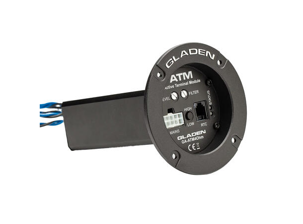 Gladen ATM 4 monoforsterker Terminalforsterker, 200W RMS i 4 Ohm 