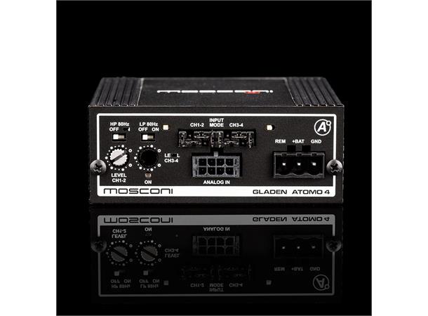 MOSCONI ATOMO 4 forsterker 4x75W RMS i 2 Ohm 