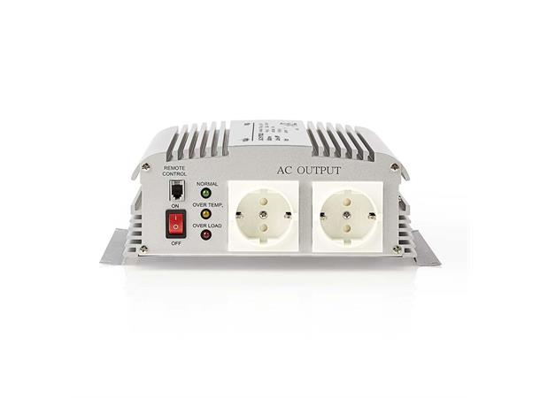 Nedis strøminverter 1000W 24V->230V, modifisert sinus 