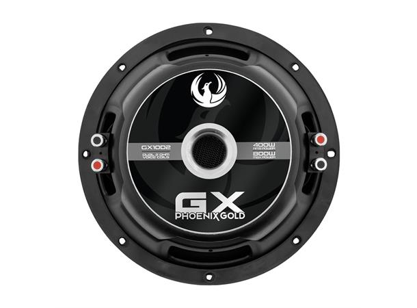 Phoenix Gold GX10D2 10" subwoofer 400W RMS, 2x2 Ohm