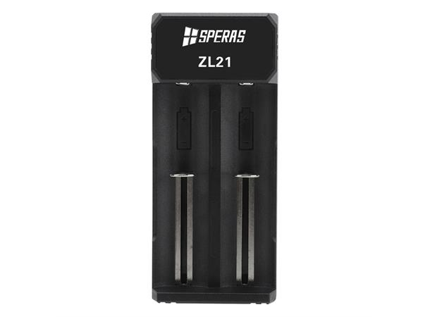 Speras ZL21 Batterilader Lader for to batteri