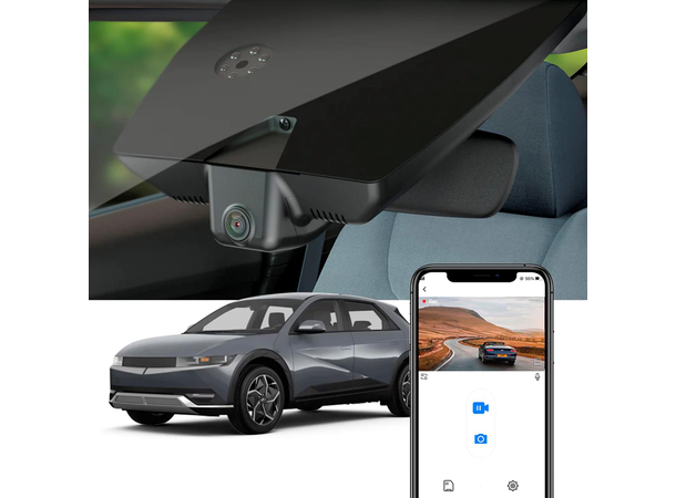 FITCAMX Integrert 4K Dashcam (foran+bak) Hyundai Ioniq 5 (2021 ->) 