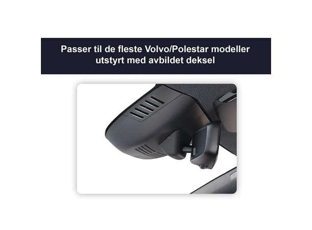 FITCAMX Integrert 4K Dashcam (foran+bak) Volvo/Polestar (2020 ->) 