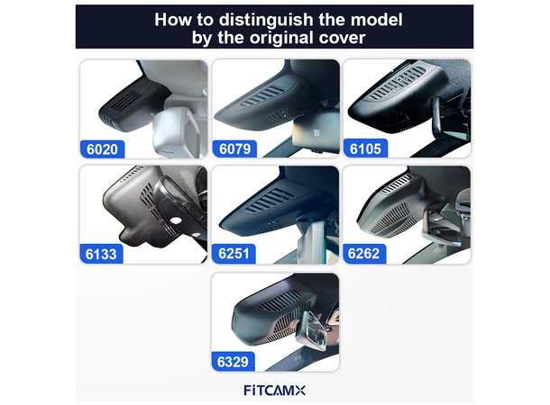 FITCAMX Integrert 4K Dashcam (foran+bak) Mercedes C/GLC (2015 -->) "6251"