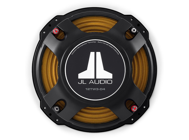 JL Audio 12TW3-D4 12" subwoofer 400W RMS, 2x4 Ohm, Slim