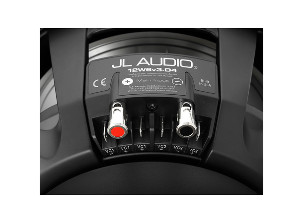 JL Audio 12W6v3-D4 10" subwoofer 600W RMS, 2x4 Ohm