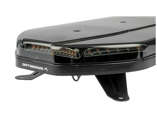 Optibeam Dark Phantom Varsellysbjelke 400mm. Oransje. ECE R65 / R10. IP67 