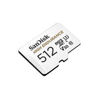 Sandisk High Endurance microSDHC 512GB Class10, høy ytelse, egnet for dashcam