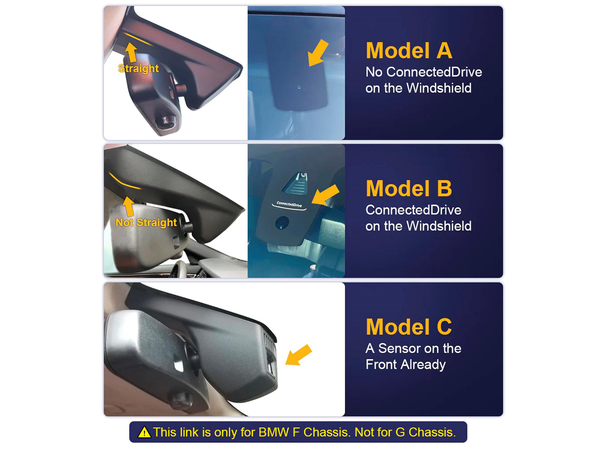FITCAMX Integrert Plug & Play 4K Dashcam BMW 5-serie (2012 - 2016) Model A