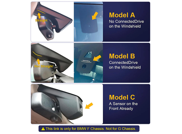 FITCAMX Integrert Plug & Play 4K Dashcam BMW 5-serie (2012 - 2016) Model A 