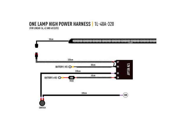 Lazer Linear 42 Elite LED Fjernlys LED, 33.300 Lumen, Kombo, 1530 meter