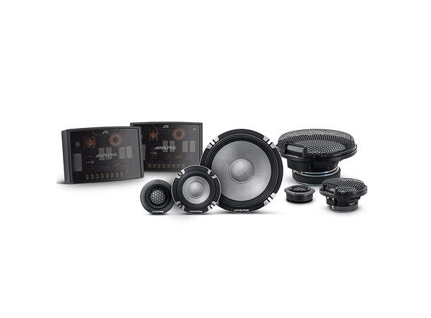 Alpine R2-S653 PRO 3-veis komponentsett 6,5",4", 100W RMS, R-serie 