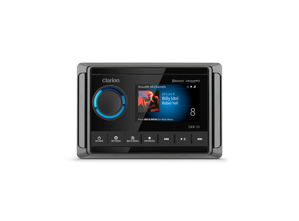 Clarion CMM-30 Marine hovedenhet 4X25W RMS, NMEA 2000, Bluetooth audio 