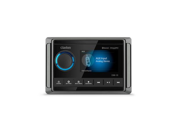 Clarion CMM-30 Marine hovedenhet 4X25W RMS, NMEA 2000, Bluetooth audio 