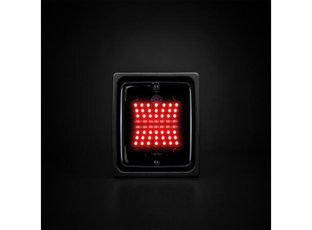 Strands Dark Knight Square IZE Led LED brems/baklys, mørk tonet linse 