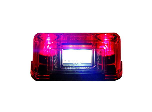 Strands skiltlys/posisjonslys rødt glass LED skiltlys/posisjonslys, pris per stk 
