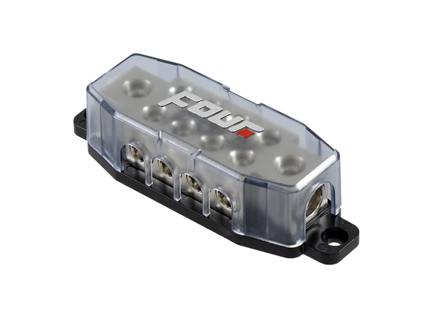 4Connect Fordelingsblokk for strøm 2x50/20mm2 -> 8x20/10mm2 