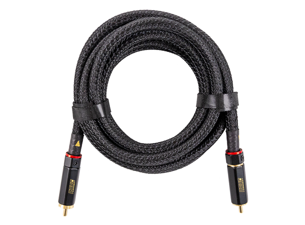 4Connect RCA signalkabel SOLO 1 Meter, Quad-skjermet, Twisted, OFC