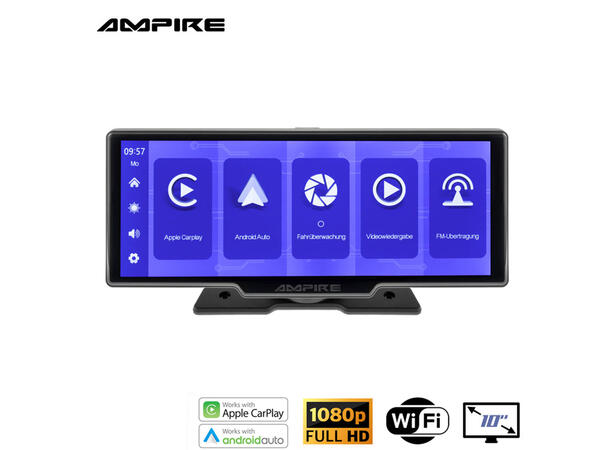 Ampire CPM102 10" Monitor 10" monitor med Carplay/Android Auto