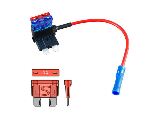 Ampire Tenningskabel med sikring ATO sikring 