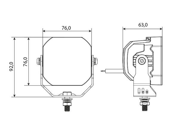 Bullpro Bully 3000 arbeidslys LED, 3.341 Lumen, 40W 