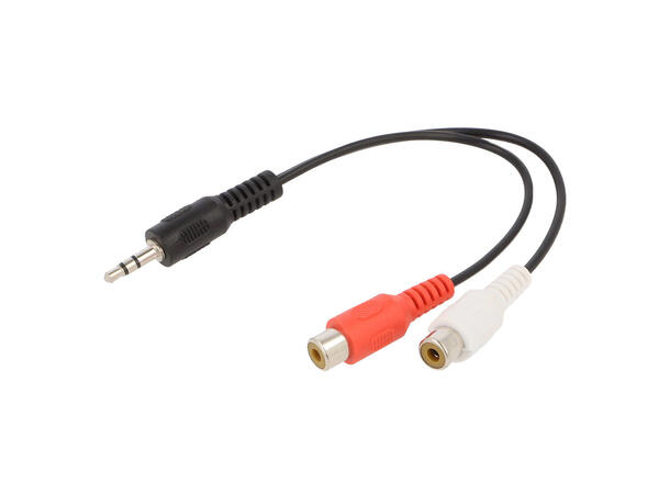 ConnectED RCA - 3,5mm jack overgang 3,5 mm stereo han - 2 x RCA hun 