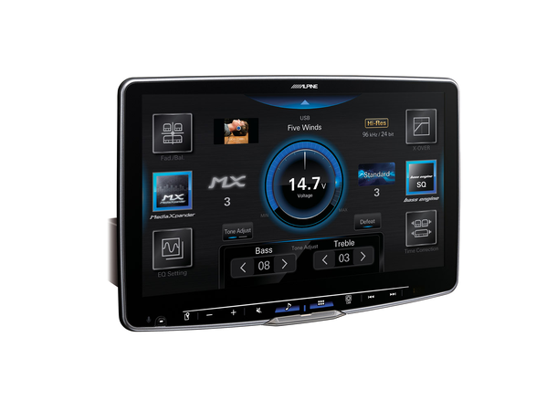Alpine iLX-F115D med monteringssett 11" floating, DAB+, CarPlay,Android Auto