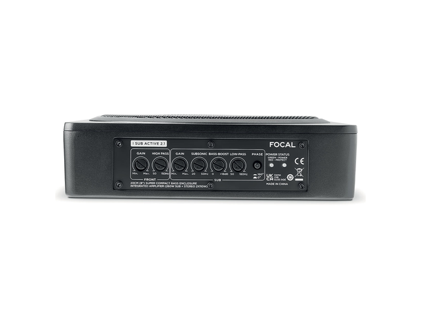Focal ISUB ACTIVE 2.1 aktiv subwoofer 8" subwoofer, 2x55+110W RMS, bassremote 