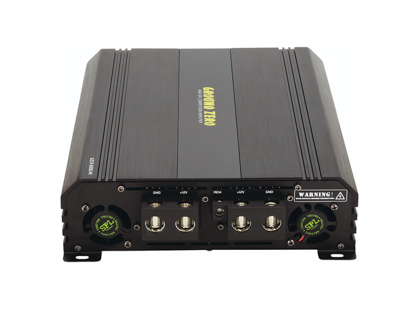 Ground Zero GZCA 6000.M1 monoforsterker 5000W RMS, 1 Ohm, SPL, Kl.D, Fulltone 