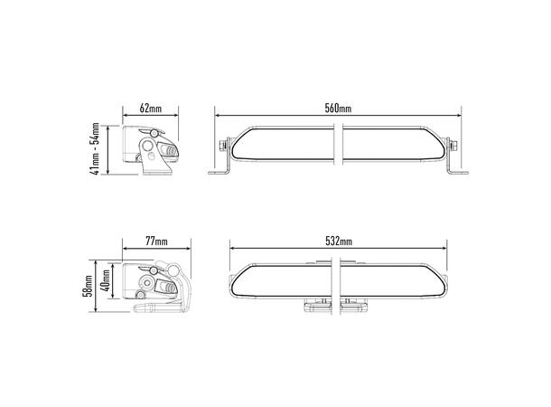 Lazer Linear 18 Elite LED, 13.500 Lumen, Kombo, 1023 meter 